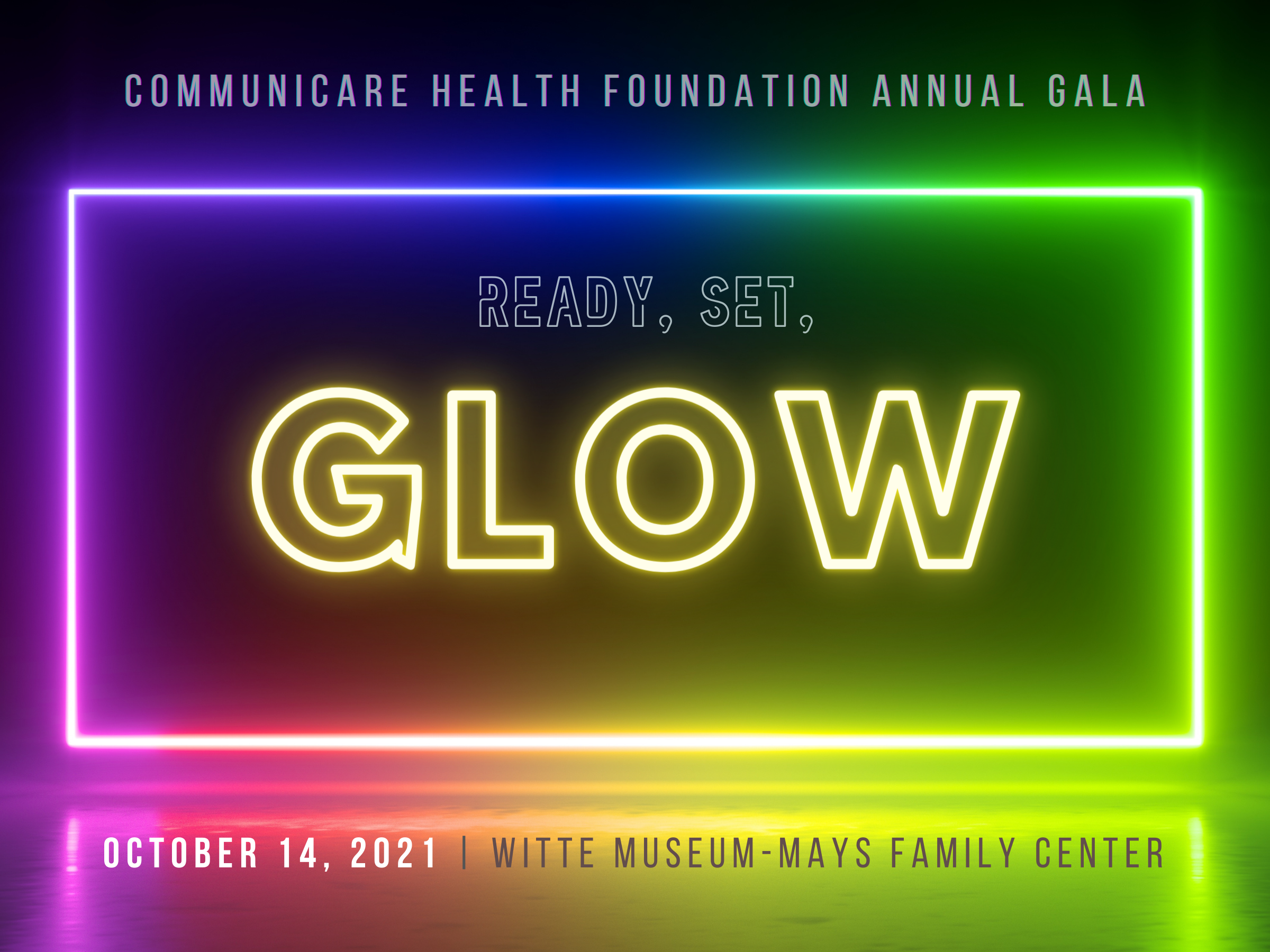 Glow Gala Save the Date Graphic
